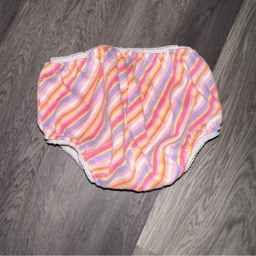Build A Bear Flower Cotton Candy Striped Underwear Undies Panties Cotton Clothes